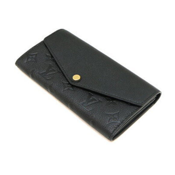 Louis Vuitton Portefeuille Sarah Long Wallet Empreinte Leather Noir Black LV - Picture 1 of 6